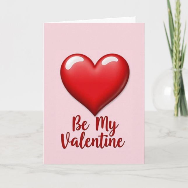 Rotes Valentins-Partnerkarte Karte (Vorderseite)