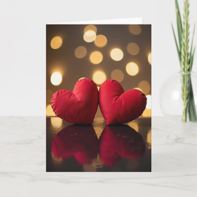 Rotes Valentinskarte Karte (Vorderseite)