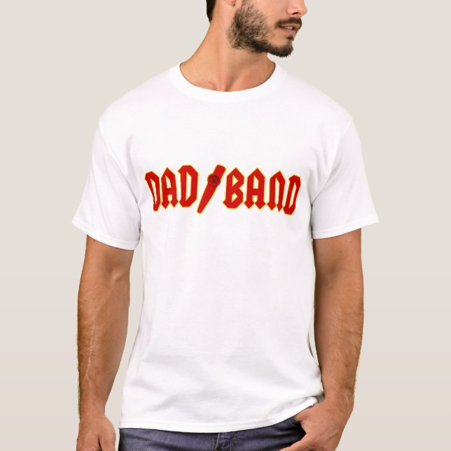 Rotes Vater-Band T-Shirt (Vorderseite)