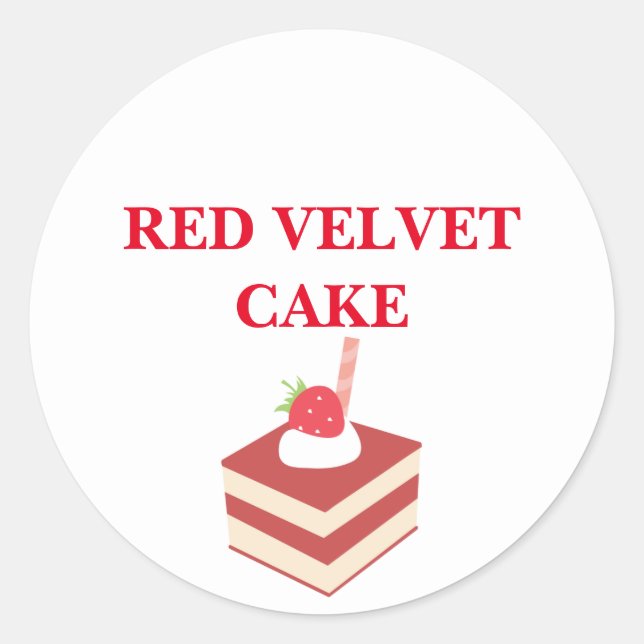 ROTES VELVET CAKE STICKER (Vorderseite)