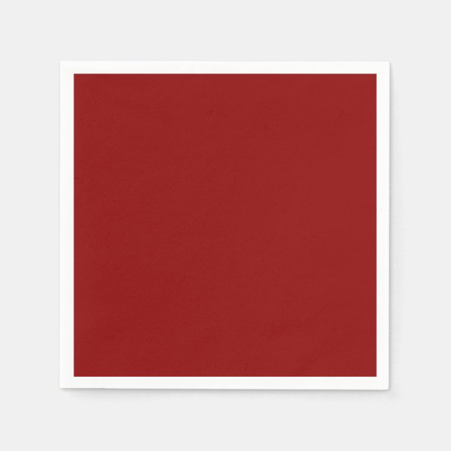Rotes Velvet, Solid Color | Classic | elegant Serviette (Vorderseite)