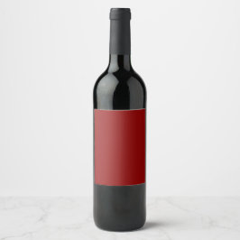 Rotes Velvet, Solid Color | Classic | elegant Weinetikett
