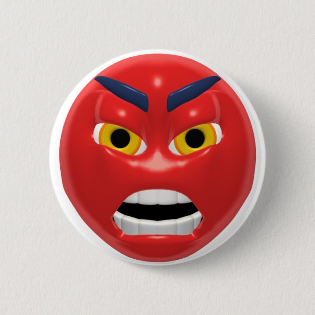 rotes verärgertes button (Vorderseite)