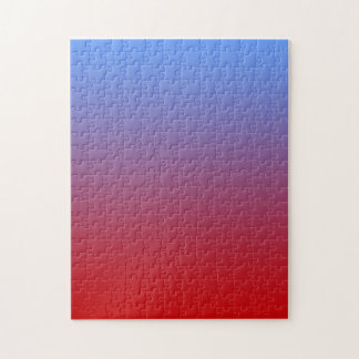 Rotes Verblassen zu den blauen Farben, einfacher Puzzle