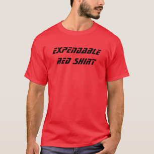 Rotes verbrauchbarShirt T-Shirt