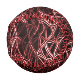 Rotes verflochtenes Netz aus rustikalem und gezoge Baseball