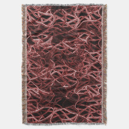 Rotes verflochtenes Netz aus rustikalem und gezoge Decke