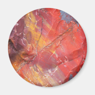 Rotes versteinertes Holzdetail, Arizona Magnet