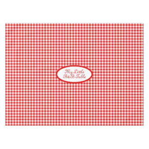 Rotes Vichy-Gingham für Gewerbe, B&B, Restaurants Tischdecke