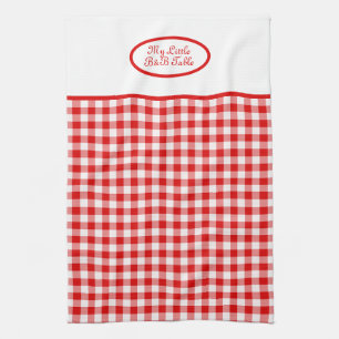 Rotes Vichy-Gingham für Unternehmen, B&B, Restaura Geschirrtuch