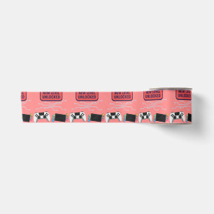 Rotes Videospiel Satinband