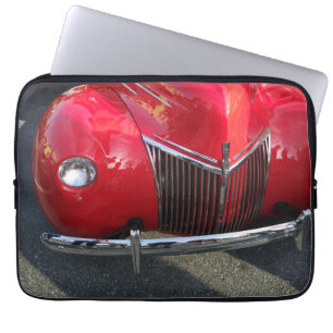 Rotes Vintage-Auto aus den 1930er Jahren auf Lapto Laptopschutzhülle