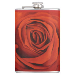 "Rotes" Vinyl eingewickelte Flasche sehend Flachmann