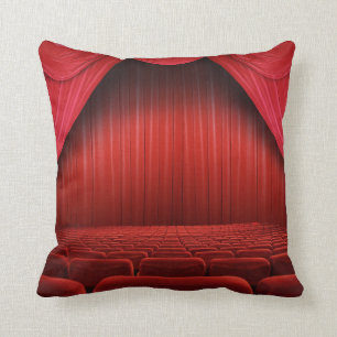 Rotes Vorhang-Theater-Wurfs-Couch-Kissen Kissen