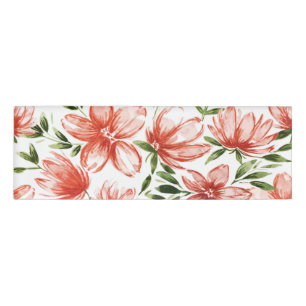 Rotes Wasser - Blume Namenschild