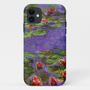 Rotes Wasser-Lilien-Claude Monet-schöne Kunst iPhone 11 Hülle