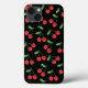 Rotes Wasserfarbenkirschen Fruchtmuster Case-Mate iPhone Hülle (Back)