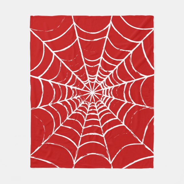 Rotes Web Fleecedecke (Vorderseite)