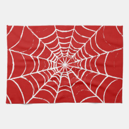 Rotes Web Geschirrtuch
