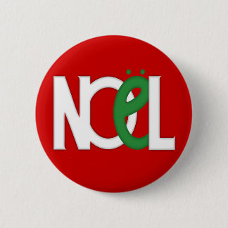 Rotes WEIHNACHTEN Button