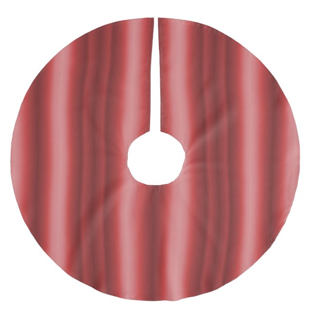 Rotes Weihnachtsfest Polyester Weihnachtsbaumdecke (Vorderseite)