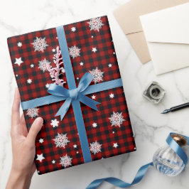 Rotes Weihnachtsmuster  Geschenkpapier