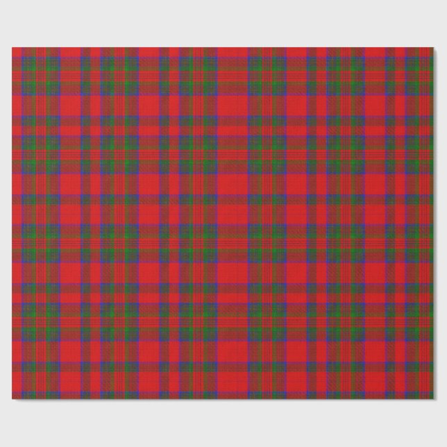 Rotes Weihnachtswolltextur-Karo Geschenkpapier (Flach)