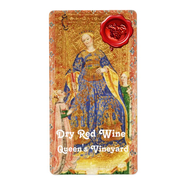 ROTES WEINWEINWACHS-SIEGEL/ANTIQUE-ZIELE (Vorne)