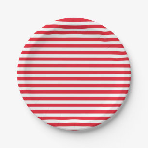 Rotes Weiß & Blau Spaß Patriotische Feier Pappteller