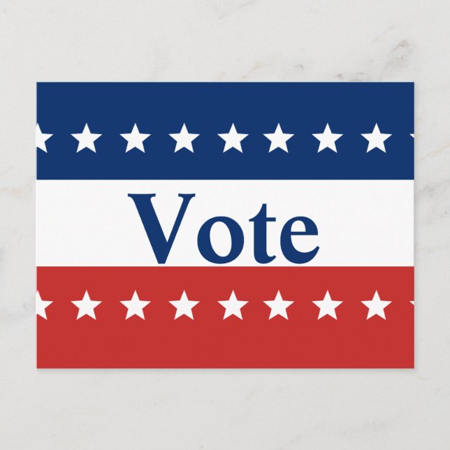 Rotes Weiß und Blau mit Sternen wählen Postkarte (Vorderseite)