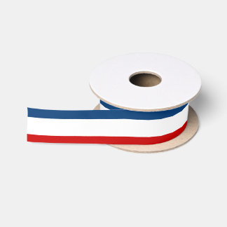 Rotes weißes Blau 1,5" weit Satin-Band 2 Satinband