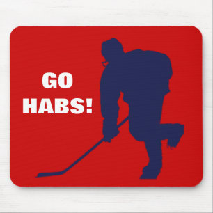 ROTES WEISSES BLAUES HOCKEY MOUSEPAD