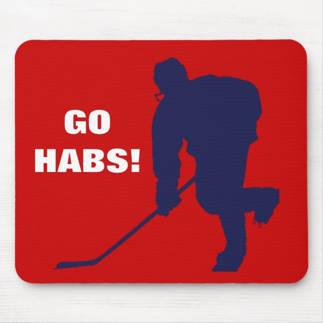 ROTES WEISSES BLAUES HOCKEY MOUSEPAD (Vorne)