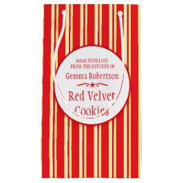 Rotes weißes gelbes kleine geschenktüte