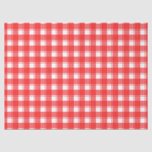 Rotes weißes Karomuster-Seidenpapier Seidenpapier