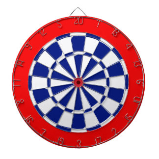 Rotes weißes und blau dartscheibe