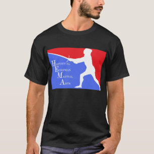 Rotes weißes und blaues Hema Logo T-Shirt
