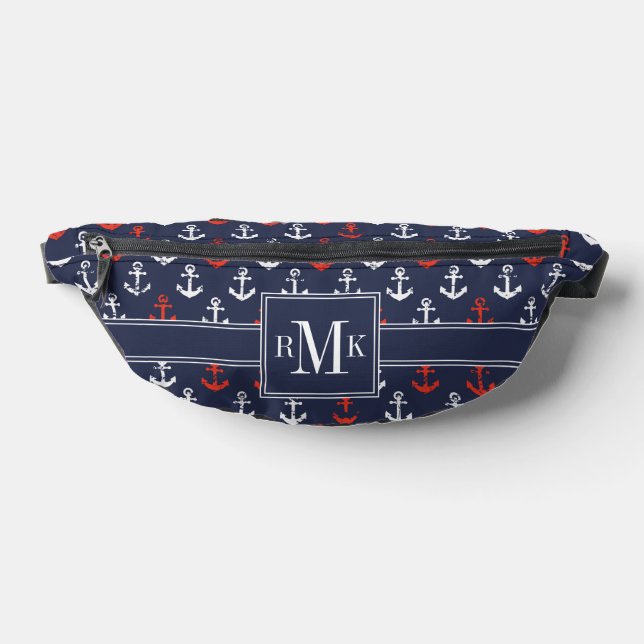rotes, weißes und blaues Navy-Muster Bauchtasche (Ablage )