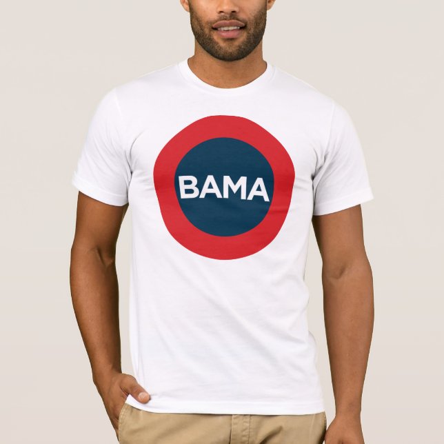 Rotes, weißes und blaues T-Shirt großen Obama (Vorderseite)