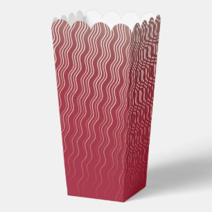 Rotes Wellenlinienmuster Geschenkschachtel