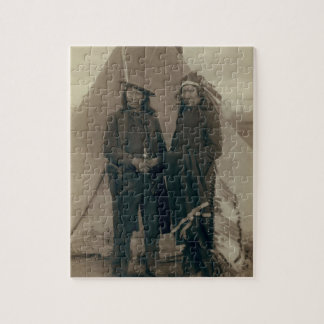 Rotes Wolken-amerikanisches PferdeVintage Puzzle