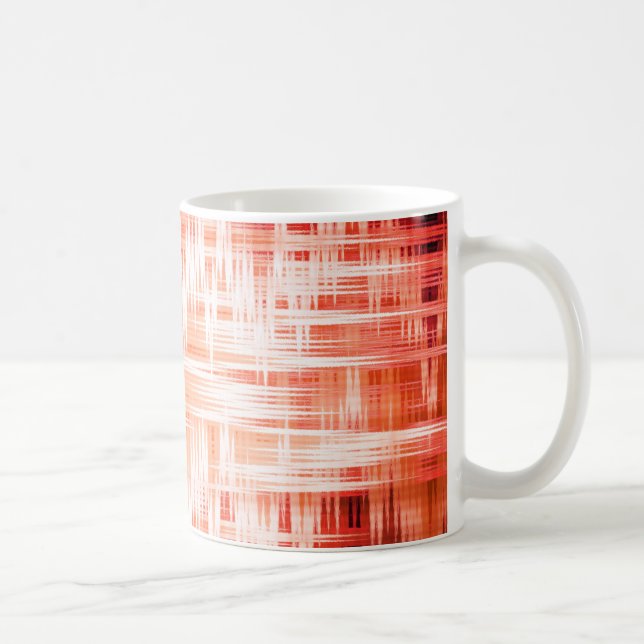 Rotes Zickzack-Muster Kaffeetasse (Rechts)