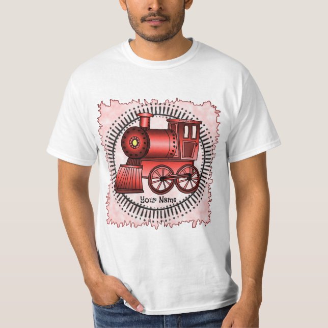 Rotes Zug T-Shirt (Vorderseite)