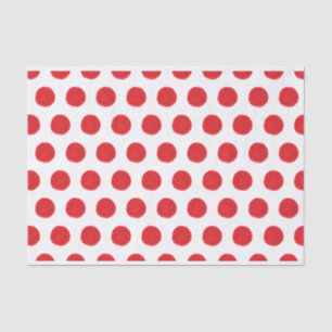 Rotfarben-Polka-Dots-Papiere Seidenpapier
