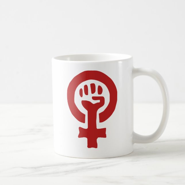 Rotfeminismus-Symbol Tasse (Rechts)