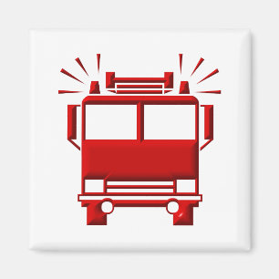 Rotfeuerwagen Magnet