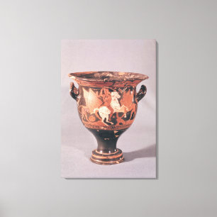 Rotfigurenkrater mit Amaonen und Greifen Leinwanddruck