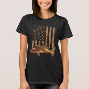 Rotfischangeln Roter Trommelschwanz USA Amerikanis T-Shirt