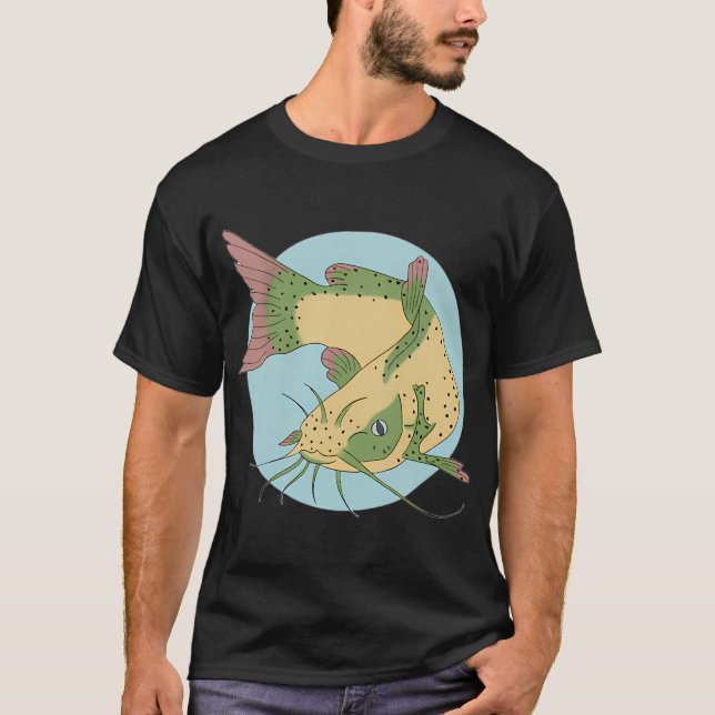 Rotflossenwels T-Shirt (Vorderseite)