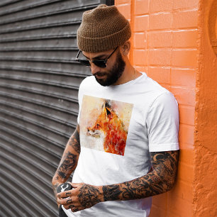 Rotfuchs-Aquarellporträt 03 T-Shirt